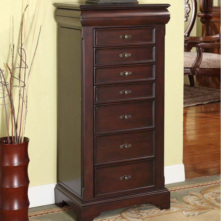 Wildon Home® Lewis 19'' Wide Jewelry Armoire with Mirror & Reviews